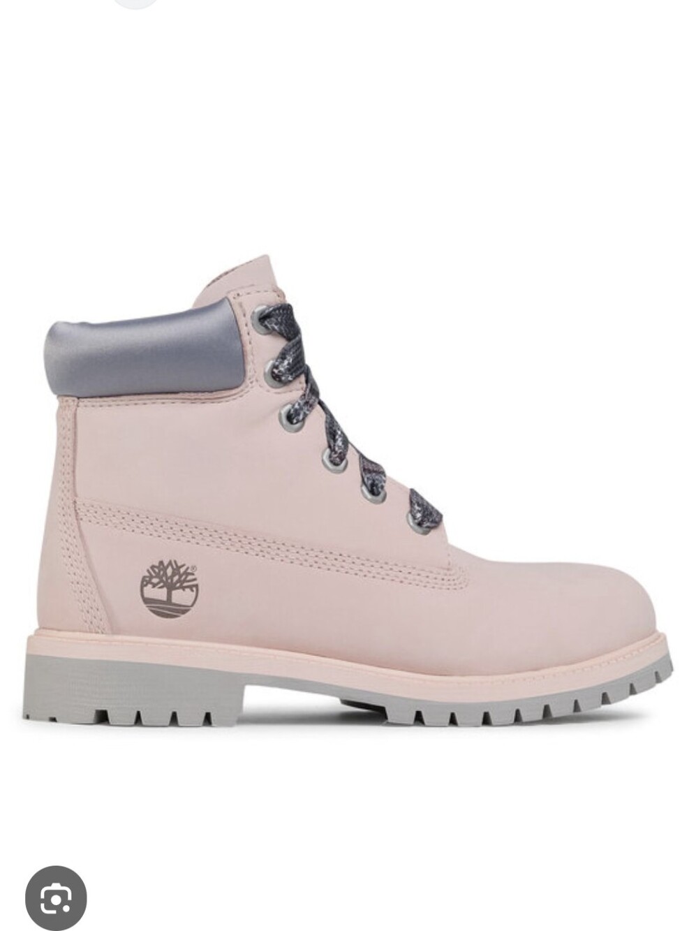 Timberland Pink Boots Insulated Light Pink & Gray Warm Girls Boots Size 4